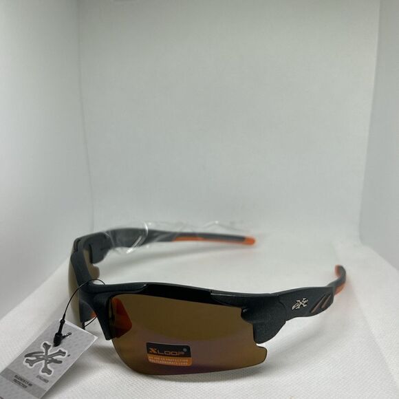 X-Loop Semi Rimless Wrap Sunglasses - Picture 1 of 3